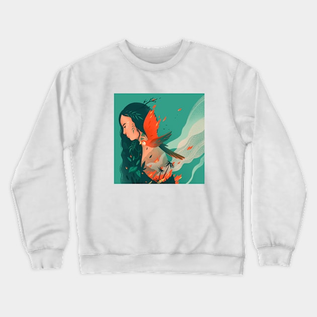 On fire Crewneck Sweatshirt by Anniko_story